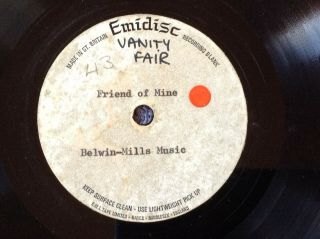 Vanity Fair / Fare Rare Uk 1968 Unreleased Demo Only Acetate / Psych Popsike