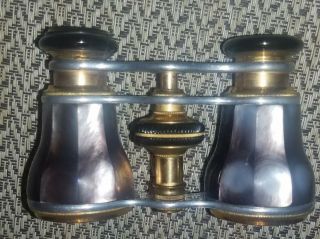Antique French Tiffany & Co.  Opera Glasses With Velvet Case