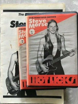 Very Rare Vintage Hot Licks Master Series Steve Morse Guitar Course On Cassettes