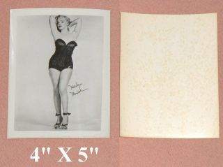 Marilyn Monroe - Rare 4” X 5” Fan Club Photo 1952 Bernard Of Hollywood