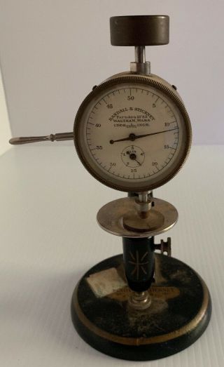 Antique Randall & Stickney Dial Indicator Gauge All As Found