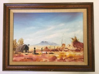 Rare Aboriginal Australian Oil Painting Signed G Hammond (gary Hammond)