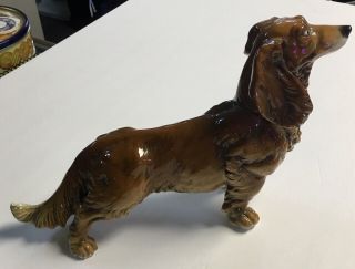 Vintage Karl Ens Porcelain Dachshund Dog