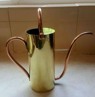 Antique Brass And Copper Watering Can.  Please Look.