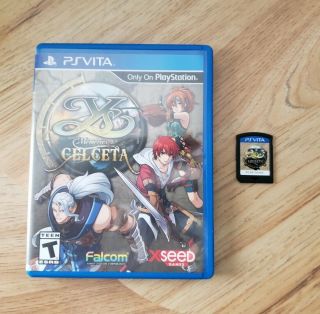 Ys: Memories Of Celceta (sony Playstation Vita,  2013).  Complete.  Rare.  Rpg.