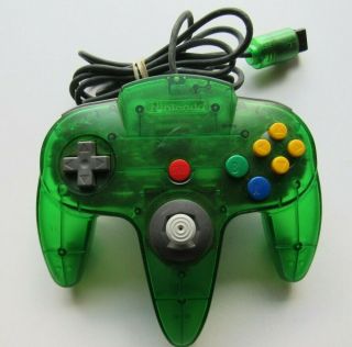 Oem Nintendo 64 N64 Jungle Green Funtastic Authentic Video Game Controller Rare