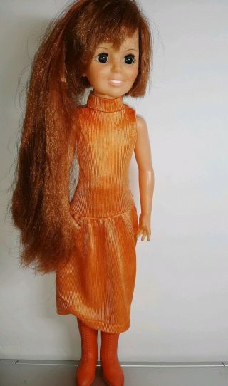 Vintage 1969 Ideal Crissy Doll W/ Outfit And Boots
