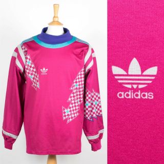 Rare Vintage Adidas Goalkeeper Shirt Football Jersey Soccer 90 