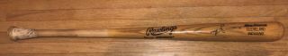 Rare 1992 Jim Thome Cleveland Indians Game Bat Autographed Jsa Hof