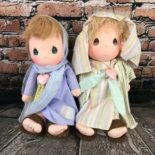 Vintage Precious Moments Silent Night Mary & Joseph Doll Set