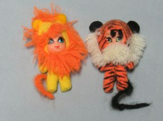 Vintage Mattel Liddle Kiddles Animiddle Lucky Lion Tiny Tiger