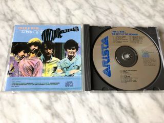 The Monkees Then & Now The Best Of Cd 1986 Made In Japan Arista A2cd 8432 Rare