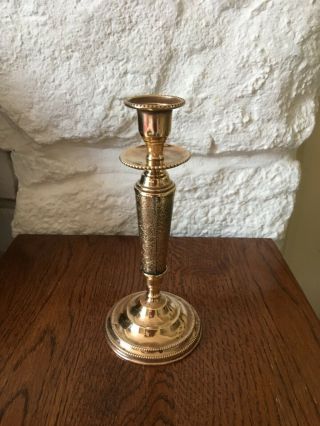 A Vintage Antique Solid Brass Candlestick,  Candle Holder,