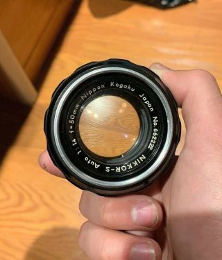 Nikon Nikkor 50mm F1:1.  4 Non Ai (rare Patent Pending) Lens.