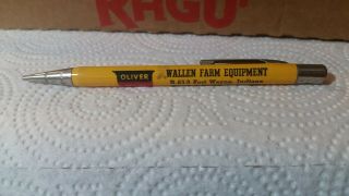 Antique " Oliver,  Wallen Farm Equipment Fort Wayne,  Indiana " Mechanical Pencil
