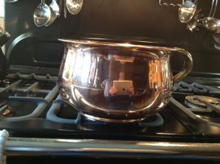 Antique/vintage Copper Chamber Pot With Brass Handle