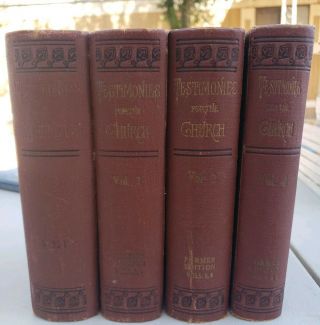 Testimony For The Church,  Rare And Wonderful.  1902? 4 Books Full Set 1 - 9