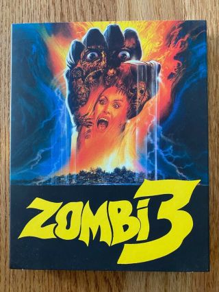 Zombi 3 Lucio Fulci 88 Films Slipcase Horror Gore Region B / 2 Blu Ray Rare Dvd