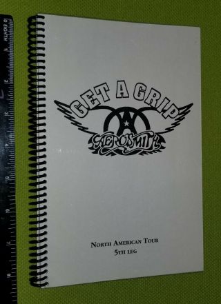 Aerosmith Concert Tour Itinerary Book Get A Grip 1994 Rare