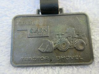 Vintage Antique Pocket Watch Fob Michigan Tractor Shovels Clark Equiptment Co