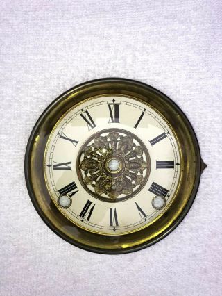 1910’s Antique Seth Thomas Mantel Clock Dial Glass Bezel Parts