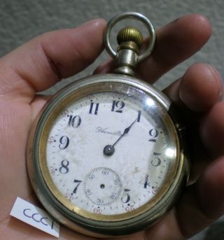 Hamilton Pocket Watch,  Size 18,  17 Jewels,  Antique,  Pocketwatch,  Vintage,  1912