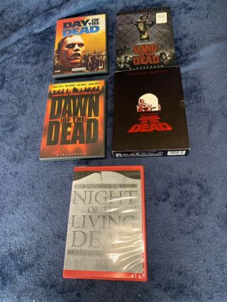 Dawn Of The Dead (box Set) Oop Rare Ultimate Edition 1979 Plus Day,  Night,  Land