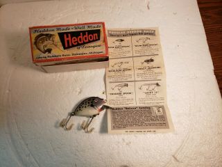 Vintage Heddon Dowagiac 9630 Punkinseed Spook Gra & Paperwork