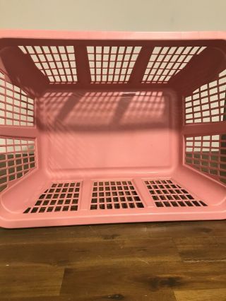 Vintage 70’s 80’s Rubbermaid Laundry Basket Mauve Pink Model 2965 - 9 Rare Color