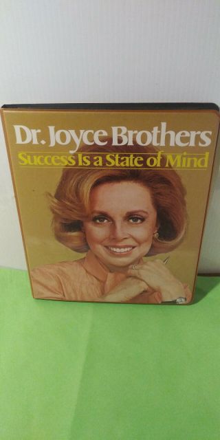 Success Is A State Of Mind (dr.  Joyce Brothers) Audio Cassette Set 1980 Rare