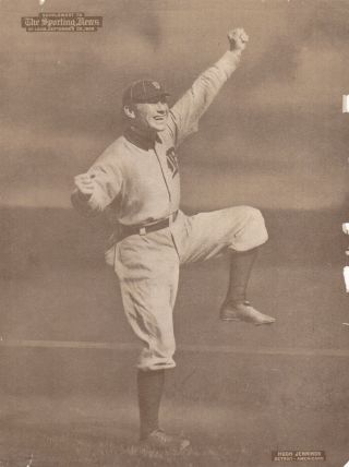 Rare 1909 M101 - 2 Sporting News Supplement Hugh Jennings Detroit Tigers