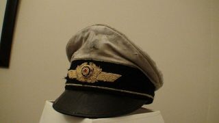 Very Rare Ww2 Wwii Wh Air Force Luftwaffe General Pilot Summer Visor Hat Cap