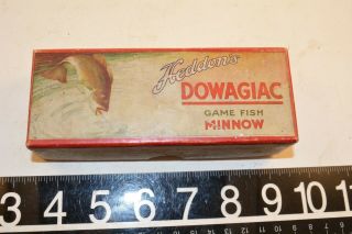 Old Early And Rare Wood Heddon Dowagiac 200 Salt Water Rare Intro Paperwork F