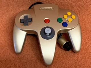 Official Nintendo 64 N64 Limited Edition Rare Gold Oem Controller