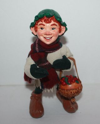Simpich Doll Huckleberry With His Basket Of Berries - Very Rare - Box