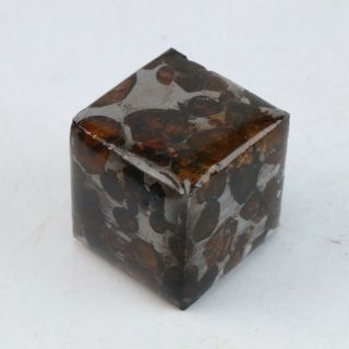 43g Rare Slices Of Kenyan Pallasite Olive Hexagonal Meteorite A3933