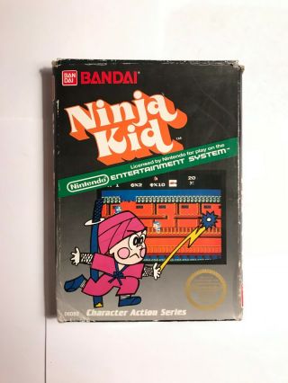 Nes Ninja Kid Hangtab 5 - Screw Non Rev - A Complete Cib Rare (1986)