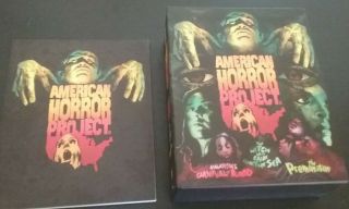 American Horror Project: Volume 1 - (oop Arrow Video Rare) Box And Booklet Only