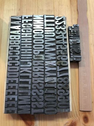 Rare Find - 72 Pt Gothic Condensed Font Letter Press Metal Type