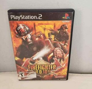 Firefighter Fd F.  D.  18 (sony Playstation 2,  2004) Complete Rare Ps2 Fast