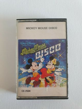 Mickey Mouse Disco - Rare Cassette Tape - Walt Disney.