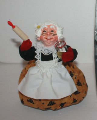 Simpich Doll Honey Doo Elf With Her Rolling Pin - Very Rare - Box
