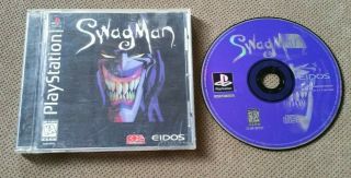 Swagman (sony Playstation 1,  1997) Ps1 Rare Complete Cib Black Label
