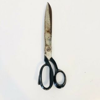 Vintage Angesa Tailor Dressmaker Scissors 12” In Hot Forged In Italy Rare