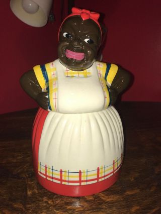 Vintage Rare Mccoy Stamped Mammy Cookie Jar Black Americana