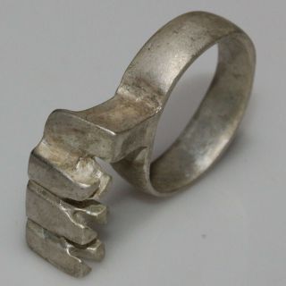 Museum Quality - Very Rare Roman Silver Key Circa 100 - 400 Ad