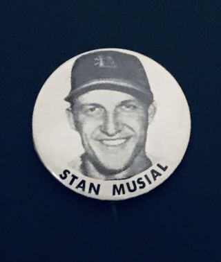 Rare 1950’s Stan Musial St.  Louis Cardinals Pm10 Baseball Stadium Pin 1 3/4”