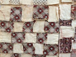 Back In Time Textiles 4 Antique early to mid 1800 ' s Quilt blocks doll quilts 3
