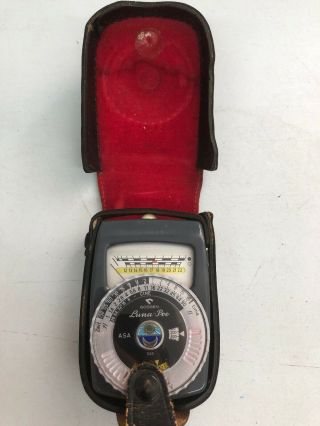 Vintage Gossen Luna Pro Camera Analog Light Meter Case Rare Ma17 Camera Light