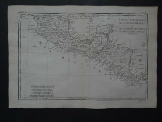 1780 Bonne Atlas Map Mexico - Central America Ancien Mexique Nouvelle Espagne